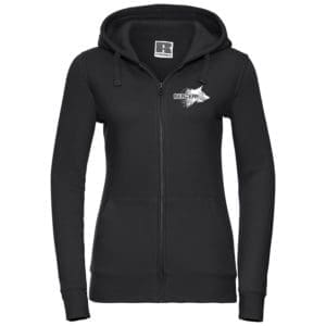 Premium Huvtröja / Dragkedja / Dam / Black