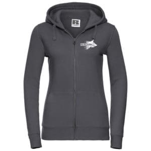 Premium Huvtröja / Dragkedja / Dam / Convoy Grey